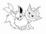 Coloring Pokemon Pages Vaporeon Eeveelutions Popular sketch template