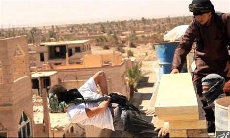Isis Executes Two Homosexuals By Pushing Them Off The Roof Warning