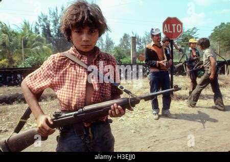 el salvador young girl  soldiers stock photo royalty  image  alamy