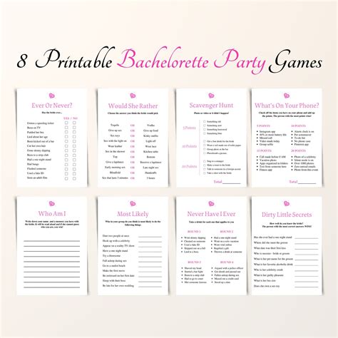 printable bachelorette party games printable bachelorette etsy