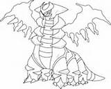 Giratina Coloring Form Altered Origin Pokemon Pages sketch template