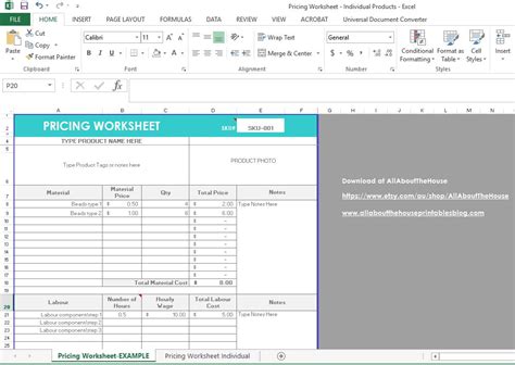 price products pricing calculator planners