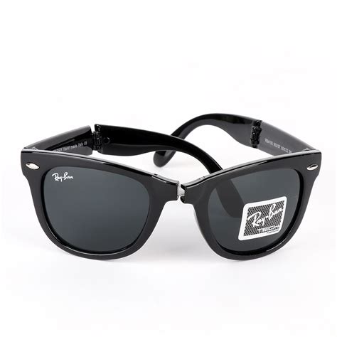 Ray Ban Foldable Wayfarer Black Sunglasses