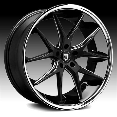 lexani  twelve black milled chrome lip custom wheels rims lexani discontinued wheels custom