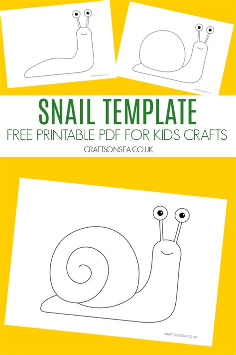 snail template  printable  crafts  sea