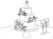 cake coloring pages  printable pictures