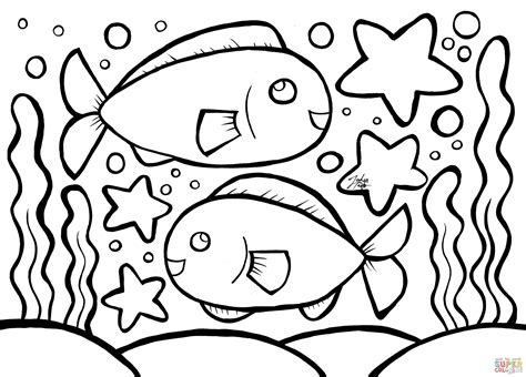 fish coloring page fish coloring pages  pictures