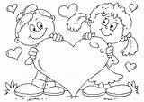 Coloring Pages Valentines Heart sketch template