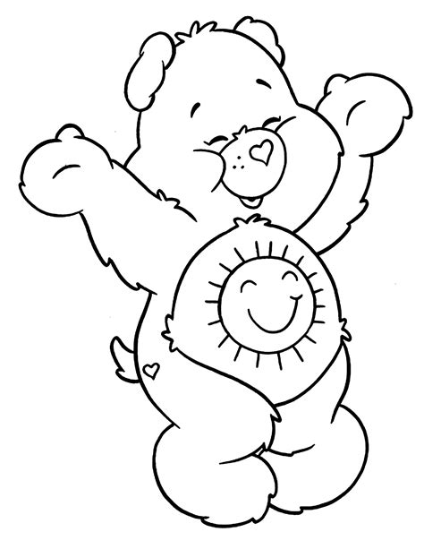 care bears coloring pages  kids bear coloring pages cartoon