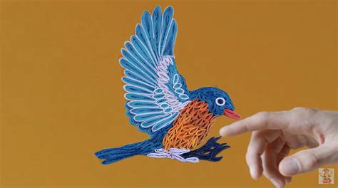 How To Make A Beautiful Quilling Bird Paperpapers Blog