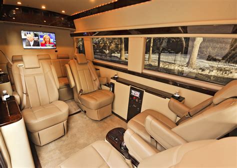mercedes sprinter vans turned  luxury limo service