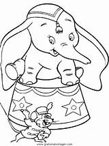 Dumbo Ausmalen Trickfilmfiguren sketch template