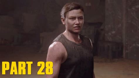 the last of us 2 gameplay walkthrough part 28 abby and ellie fight