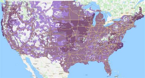 Consumer Cellular Data Coverage Map