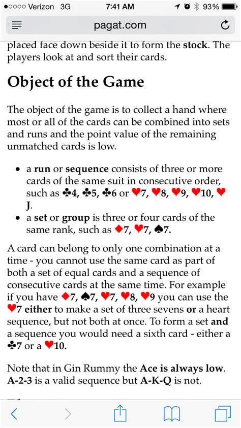 gin rummy rules rummy card game senior games traditional games