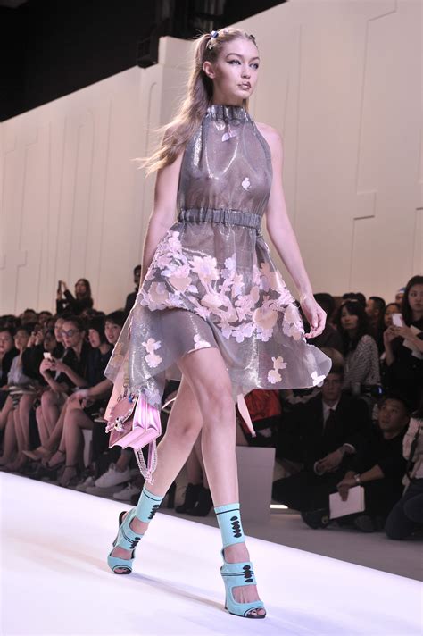 Wow Gigi Hadid Boobs In See Through Dress [8 New Pics]