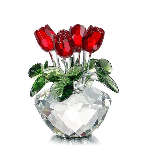 Crystal Glass Roses