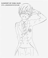 Coloring Butler Pages Ciel Anime Nicepng Transparent Popular sketch template