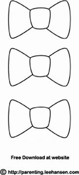 Bow Coloring Tie Ties Bear Teddy Father Pages Template Fathers Clown Leehansen Parenting Picnic Templates sketch template
