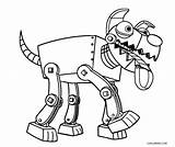 Robot Coloring Pages Dog Robo Patrol Paw Printable Kids Cool2bkids Template Sketch sketch template