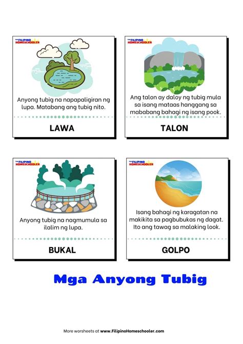 anyong tubig  mga halimbawa  filipino homeschooler