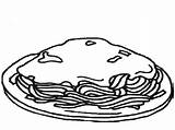 Espaguetis Pastas Espagueti Infantil sketch template