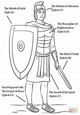 Armor Armadura Supercoloring Ephesians Salvation Shield Getdrawings sketch template