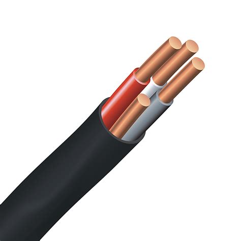 southwire underground electrical cable copper electrical wire gauge  nmwu  black
