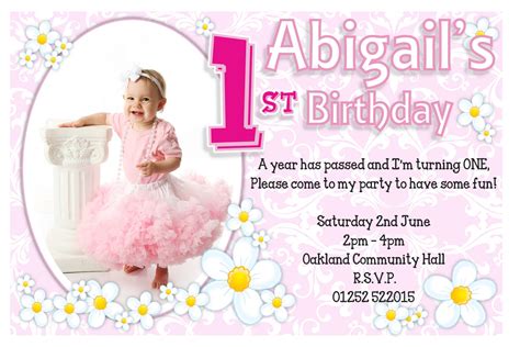 printable st birthday invitations  girls template