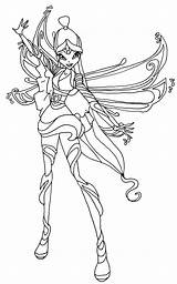 Musa Winx Coloring Pages Bloomix Deviantart Elfkena Login sketch template