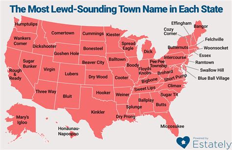 The Complete List Of Lewd Sounding Town Names In America – Estately Blog