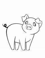 Pig Sad Coloring Coloringsky sketch template