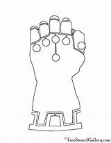 Gauntlet Thanos Guante Guantelete Carving Freestencilgallery Svg Marvel Gems Whale Colouring Guantes Vengadores Fiesta Nano Dxf Lovely sketch template