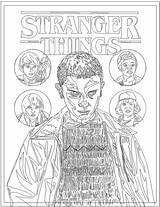 Stranger Things Coloring Pages Printable Sheets Print Book Logo Forget Eleven Color Mandala Kids Cartoon Size Choose Board Coloringfolder sketch template