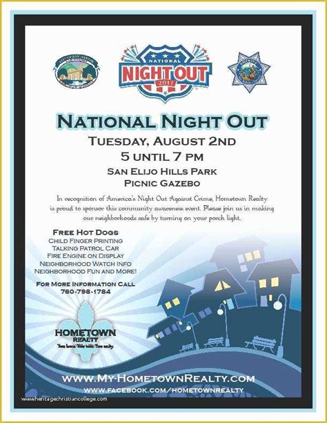 national night  flyer template