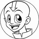Coloring Avatar Aang Last Airbender Xd Pages Wecoloringpage sketch template
