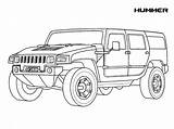 Coloring Pages Car Hummer Rocks sketch template