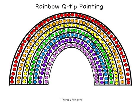 rainbow  tip painting templates therapy fun zone  tip painting