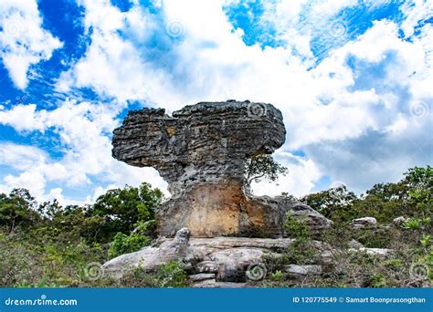 stone radar  pa hin ngam national park chaiyaphum stock image
