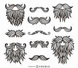 Barbas Bigotes Bigodes Beard Vexels Moustache Beards Talle Mustache Moustaches sketch template