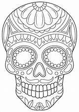 Calaveras Mexicanas Calavera Skulls Muertos Adult Sheets Mandalas Woojr Calaveritas Suger Woo Teschio Mascaras Mandala Azucar Cráneo Cranium Mejicana sketch template