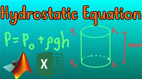 perfect    hydrostatic equation  matlab  excel youtube