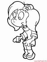 Cartoon Girl Colouring Coloring Pages Girls Cartoons Oma Sheet Title Coloringpagesfree sketch template