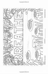 Botanical Pocket Book Colouring Phrases Motivational Choose Board Inspiring Handlettered Designs sketch template