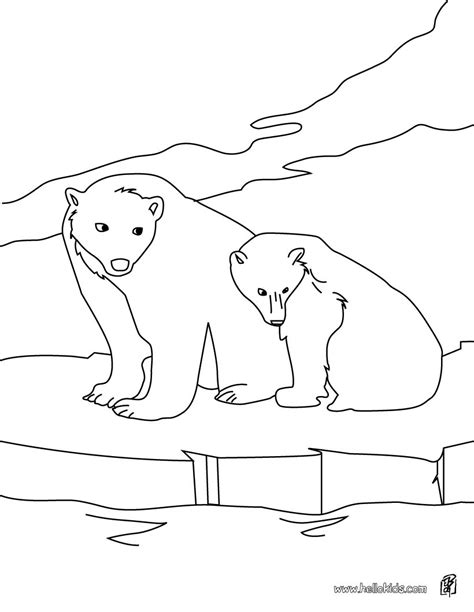 polar bears coloring pages hellokidscom