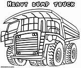 Coloring Dump Pages Trucks Truck Popular sketch template
