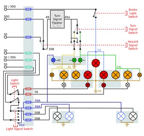 wiring diagram  rear lights