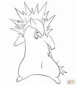 Typhlosion Coloring Pages Pokemon Draw Drawing Color Sheets Drawings sketch template