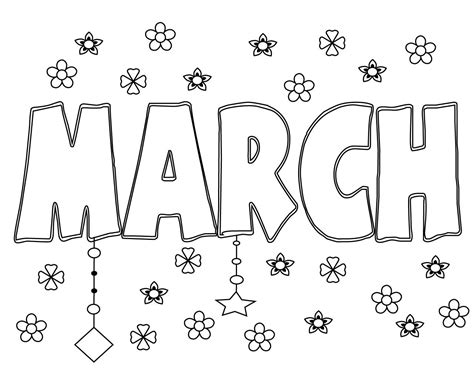 printable march coloring pages  kids coloring pages coloring
