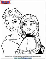 Coloring Elsa Anna Pages Frozen Printable Disney Queen Color Pdf Snow Print Kids Sheets Birthday Face Outline Princess Ana Hmcoloringpages sketch template